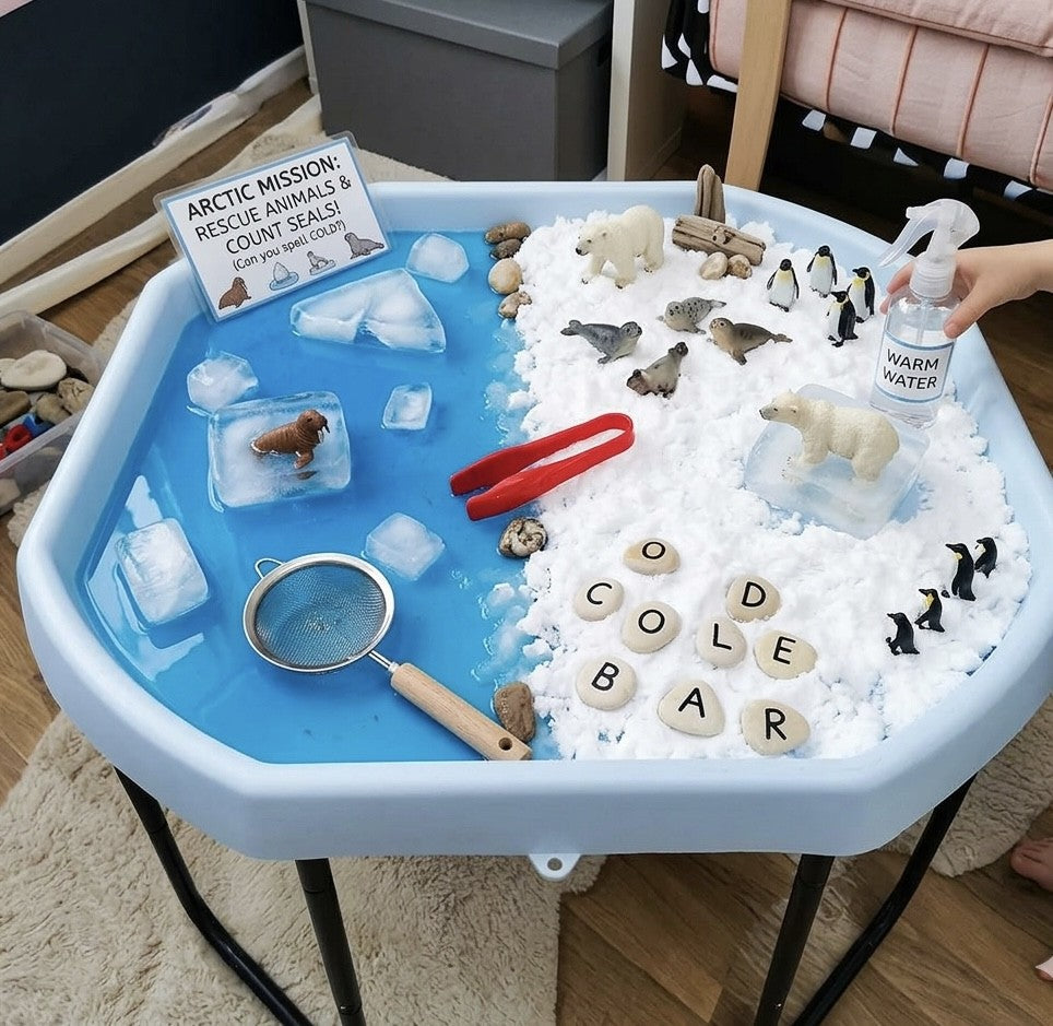 Creative Sensory Play: Melting Arctic Ice with Frozen Animals