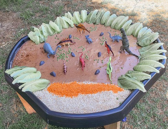 Create the Ultimate Imaginary Play Experience with Homemade Play Mud in Tuff Trays